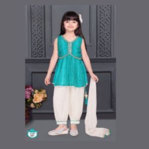 Firozi Punjabi Dhoti Salwar Suit