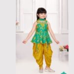 Rama Green & Yellow Dhoti Patiala Suit