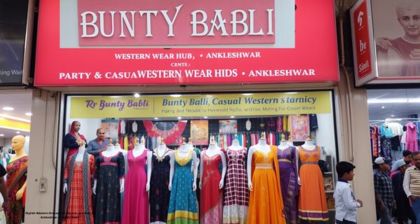 Stylish Western Dresses for Women and Kids in Ankleshwar at Bunty Babli